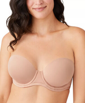 Wacoal Women's 32DDD Red Carpet Full Figure Beige Underwire Strapless Bra G5-21